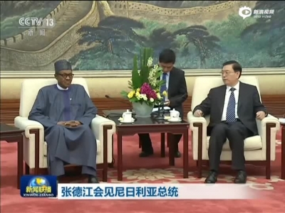 张德江会见尼日利亚总统