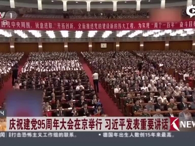 庆祝建党95周年大会在京举行  习近平发表重要讲话