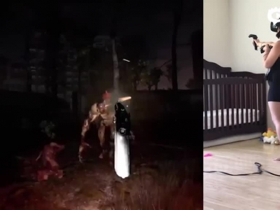 【VR游戏】恐怖打僵尸《布鲁克海文实验》 做夜幕中的孤胆枪手