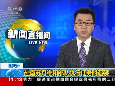 中国赴南苏丹维和部队遇袭