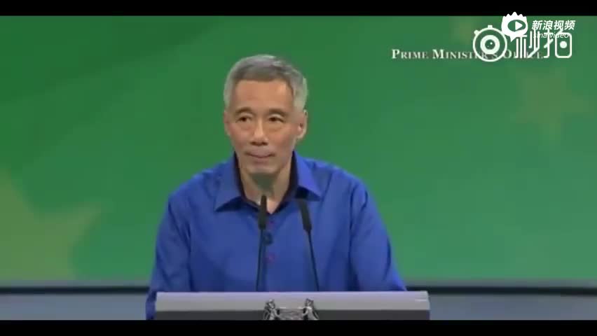 现场:新加坡总理李显龙发表讲话时突发疾病 