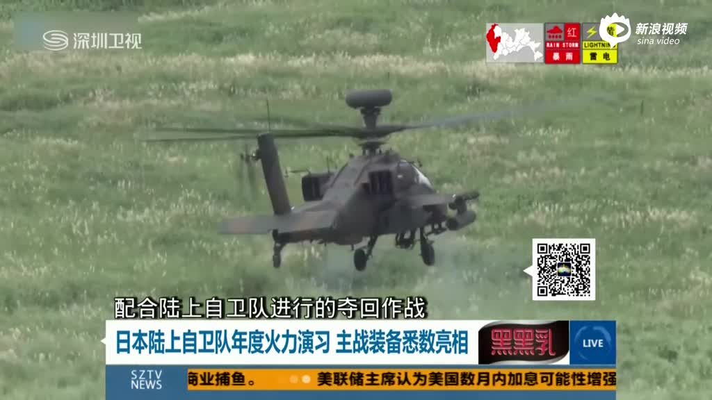 日本陆上自卫队年度火力演习 主战装备悉数亮相 