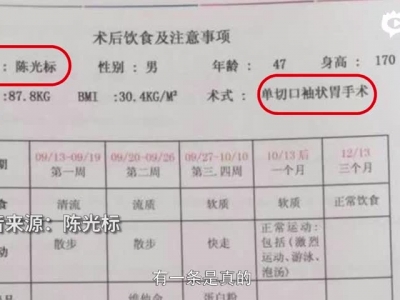 陈光标回应切胃减肥称身上无疤痕