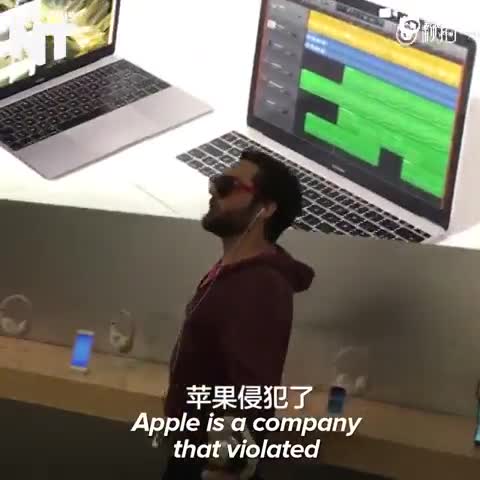 法国男子闯苹果零售店 瞬间砸烂十多部iPhone