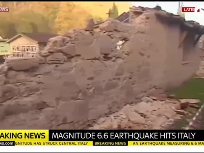 意大利中部发生6.6级左右地震