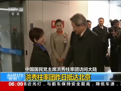 中国国民党主席洪秀柱率团访问大陆