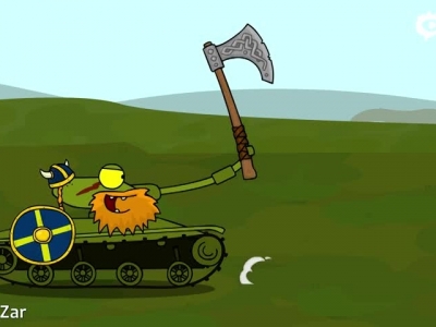 坦克世界俄服欢乐动画瑞典篇：维京海盗掠夺记