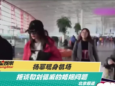 杨幂现身机场  拒谈和刘恺威的婚姻问题