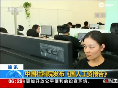 中国社科院发布《国人工资报告》