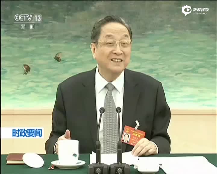 俞正声参加台湾代表团审议