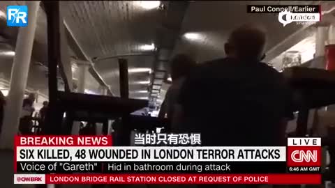 伦敦恐袭案救人英雄受伤及现场目击证人采访 