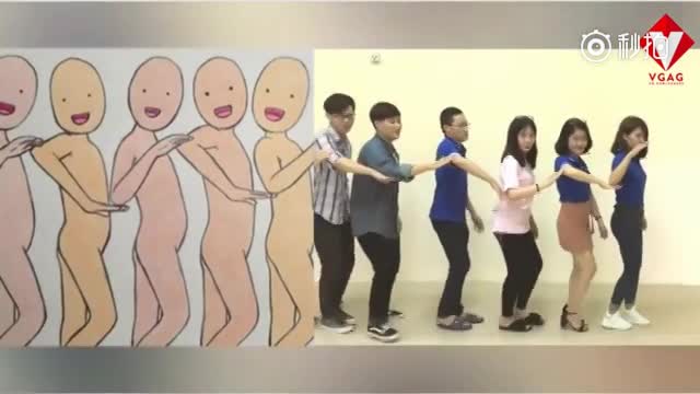 一些多人集体拍照的姿势合集有点好玩有点魔性