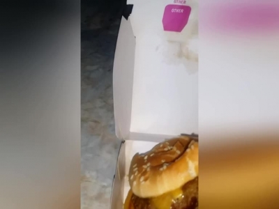 澳洲女子吃麦当劳汉堡 咬一口后发现有几条蠕动的蛆_1507256208224.mp4