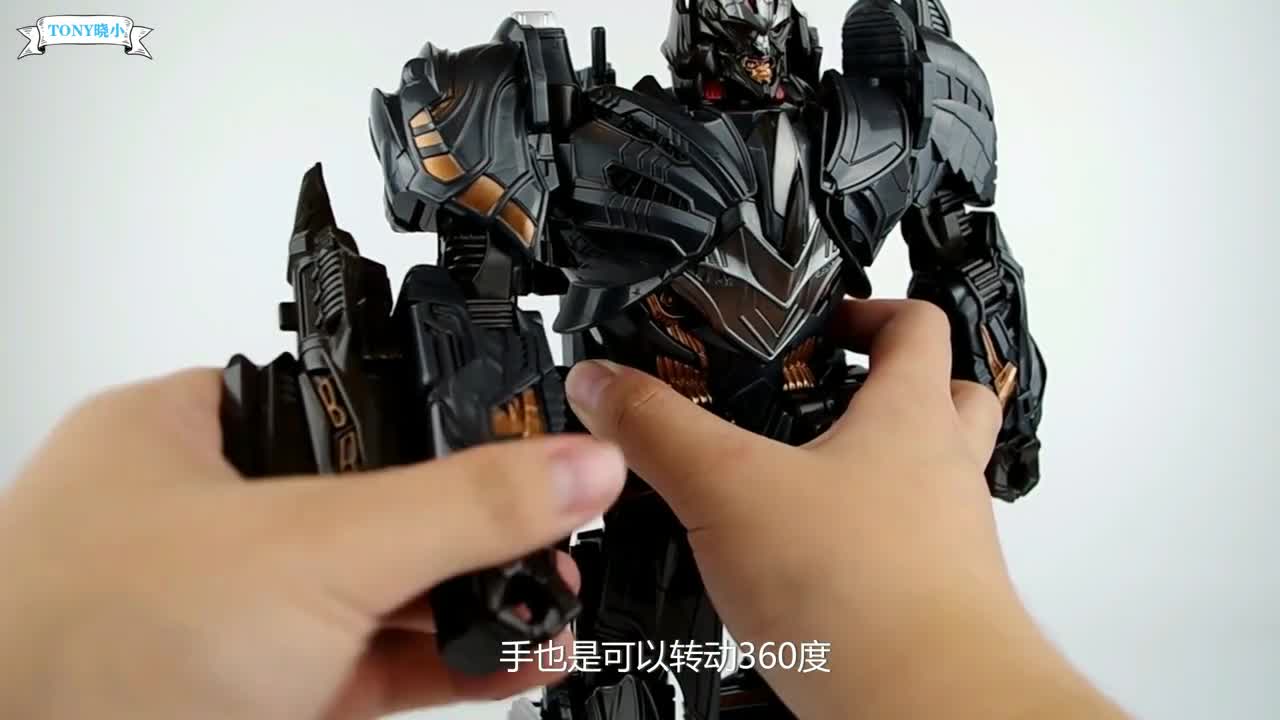 变形金刚5最后的骑士威将l级放大合金版威震天可动模型tony晓小动漫模