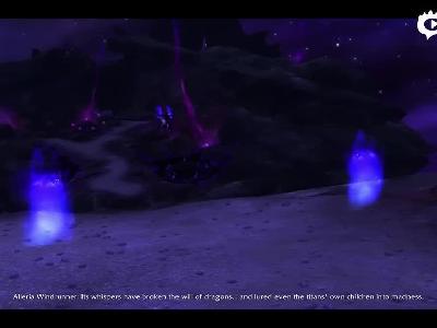 魔兽7.3.5新种族虚空精灵 创建后介绍动画