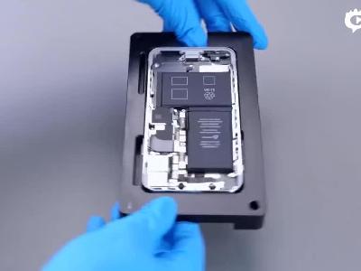 苹果内部维修：iPhone X电池