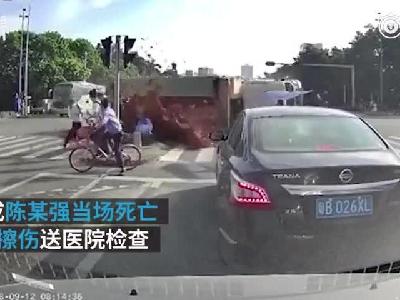 视频|深圳泥头车撞向人群：系避让斜穿马路者