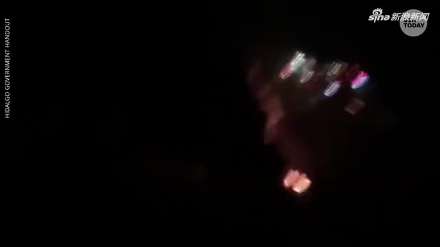 视频-航拍墨西哥输油管道爆炸事故现场