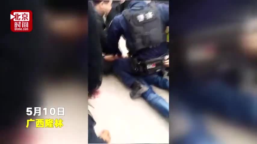 广西一男子持刀砍伤3名行人凶手已被控制