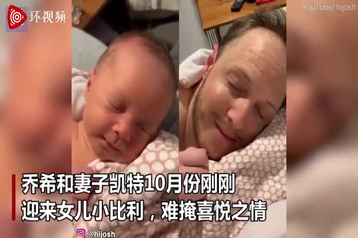 视频-澳大利亚父亲模仿7周大女儿面部表情 精准搞