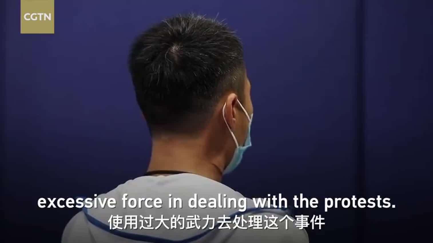 视频|刘欣对话被示威者割颈的香港警察