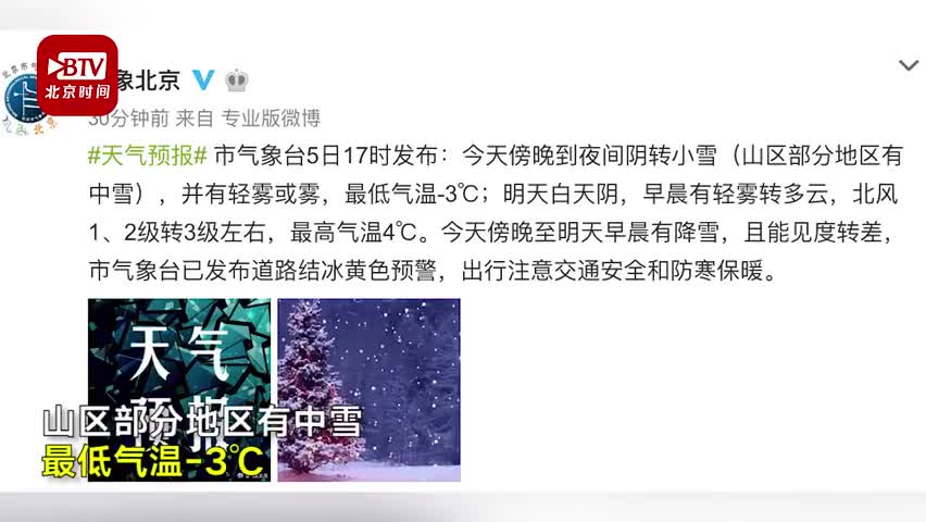 视频：2020年第一场雪飘落京城 网友：可惜故宫