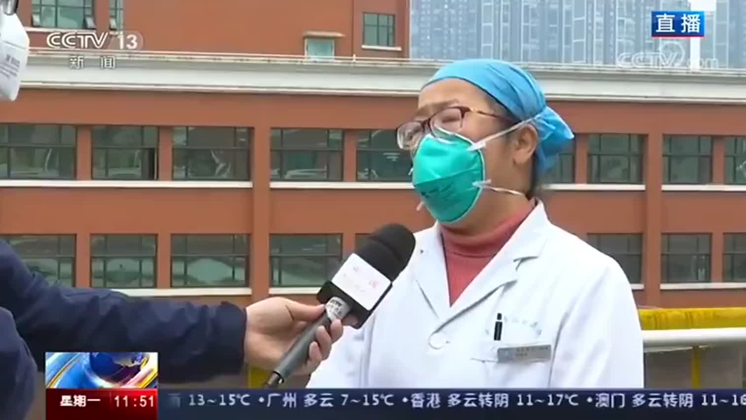 视频-武汉医护人员接受采访声音沙哑：连续一周每晚