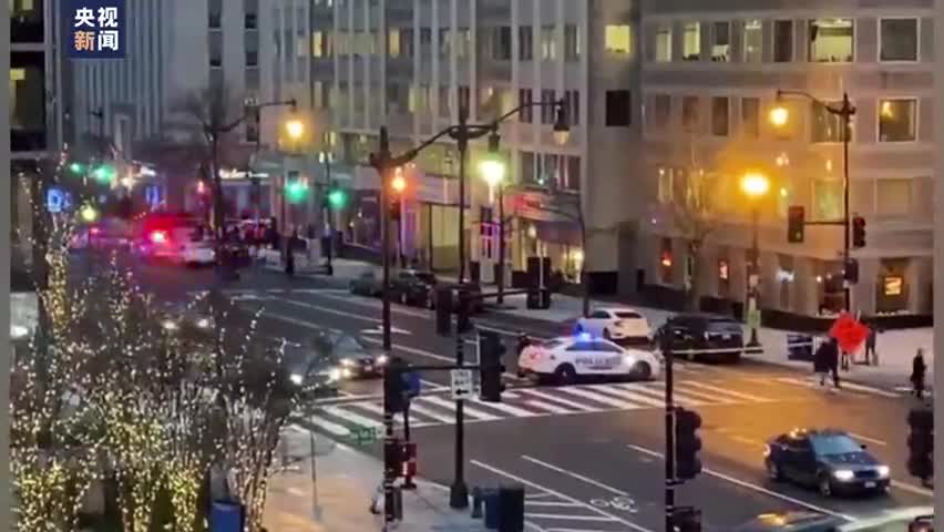 视频-美国华盛顿市中心发生枪击案 致1死1伤