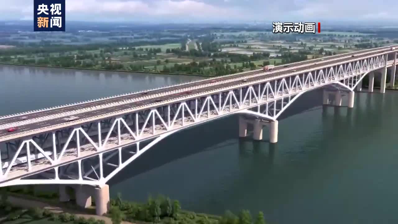 河南郑济铁路郑州黄河特大桥钢梁顺利合龙|快速路|高铁_新浪新闻
