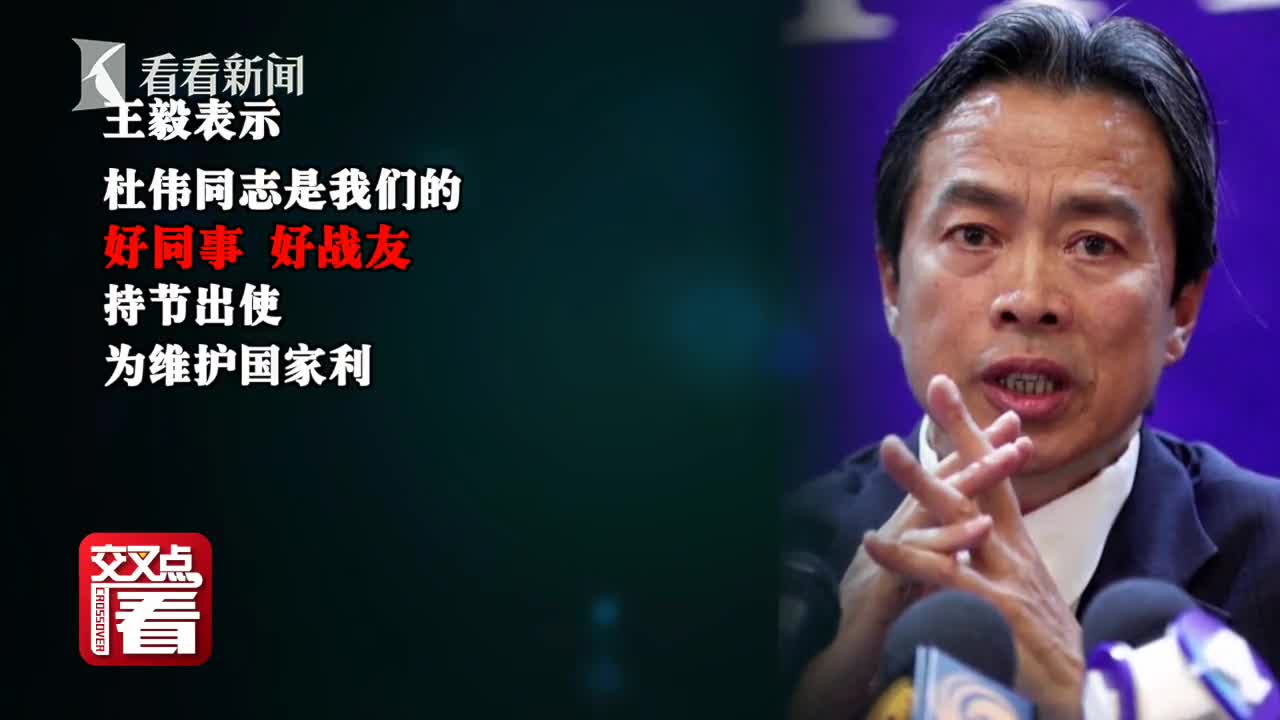 视频王毅赴机场接已故中国驻以色列大使杜伟回家