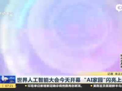 世界人工智能大会今天开幕 “AI家园”闪亮上线