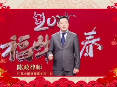 《南京律师团》陈政律师祝大家新年快乐!