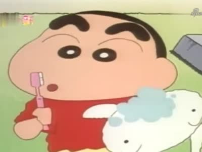 蜡笔小新:小新用美伢的牙刷给狗刷牙,还要带她去看牙医,真惨!