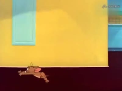猫和老鼠:杰瑞被汤姆追,光顾着逃命去了,错过家门口直接撞墙上
