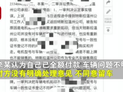 故意隐瞒瑕疵致无法上牌被认定欺诈！特斯拉温州销售公司被判退一赔一