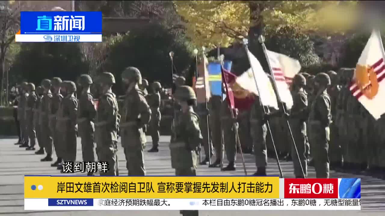 岸田文雄首次检阅自卫队宣称要掌握先发制人打击能力