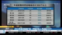 云观大势：2022集采提速扩面 种植牙纳入 药品超350个