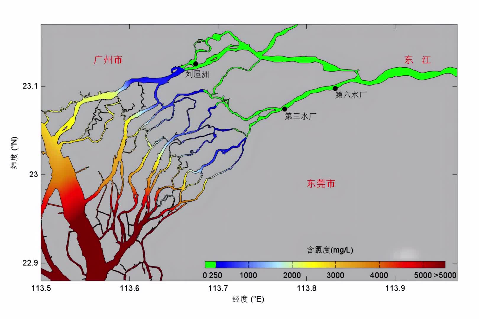 战咸潮珠江流域压咸补淡应急补水2月17日情况