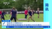 违反同工同筹协议，美足协赔偿美国女足1.5亿元美国男女足球队比赛薪水平分