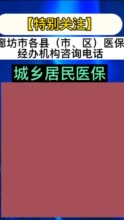 【温馨提示】廊坊市各县（市、区）医保经办机构咨询电话