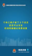 零售业个体工商户雇佣2个店员，是否可以享受社保费缓缴政策？