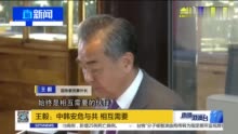 王毅：中韩安危与共 相互需要