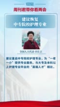 卓长立代表：建议恢复中专院校护理专业