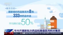 我国药品采购价格指数下降19% 年内开展高值医用耗材集采