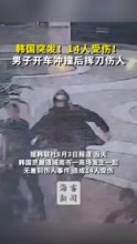 韩国一男子驾车撞人并挥刀无差别袭击，致14伤