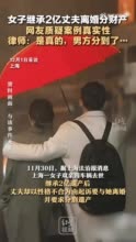 女子继承2亿丈夫离婚分财产 网友质疑案例真实性 律师：是真的，男方分到了…