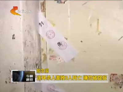 哈尔滨杀人嫌犯被捉获
