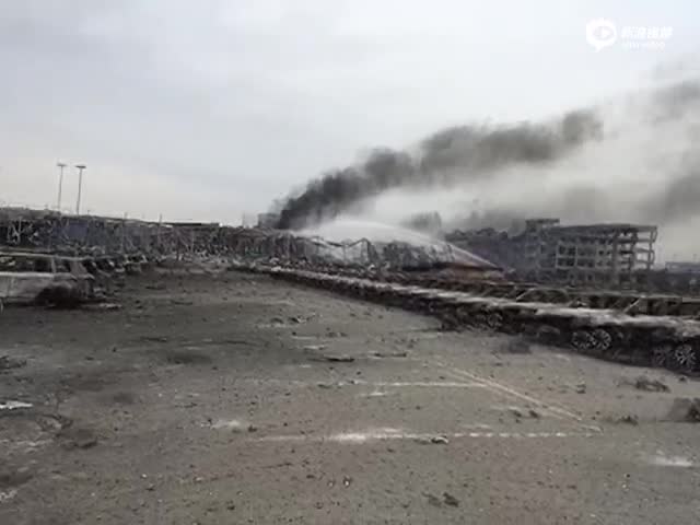 探访天津爆炸核心区现场
