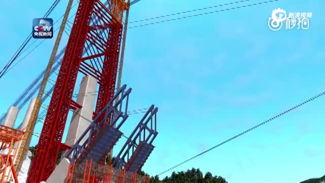 航拍：世界首座高铁钢混结合拱桥贵州合龙