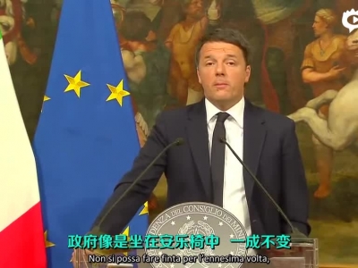 中字：意大利总理宣布辞职